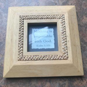 Frame with Inspirational Message